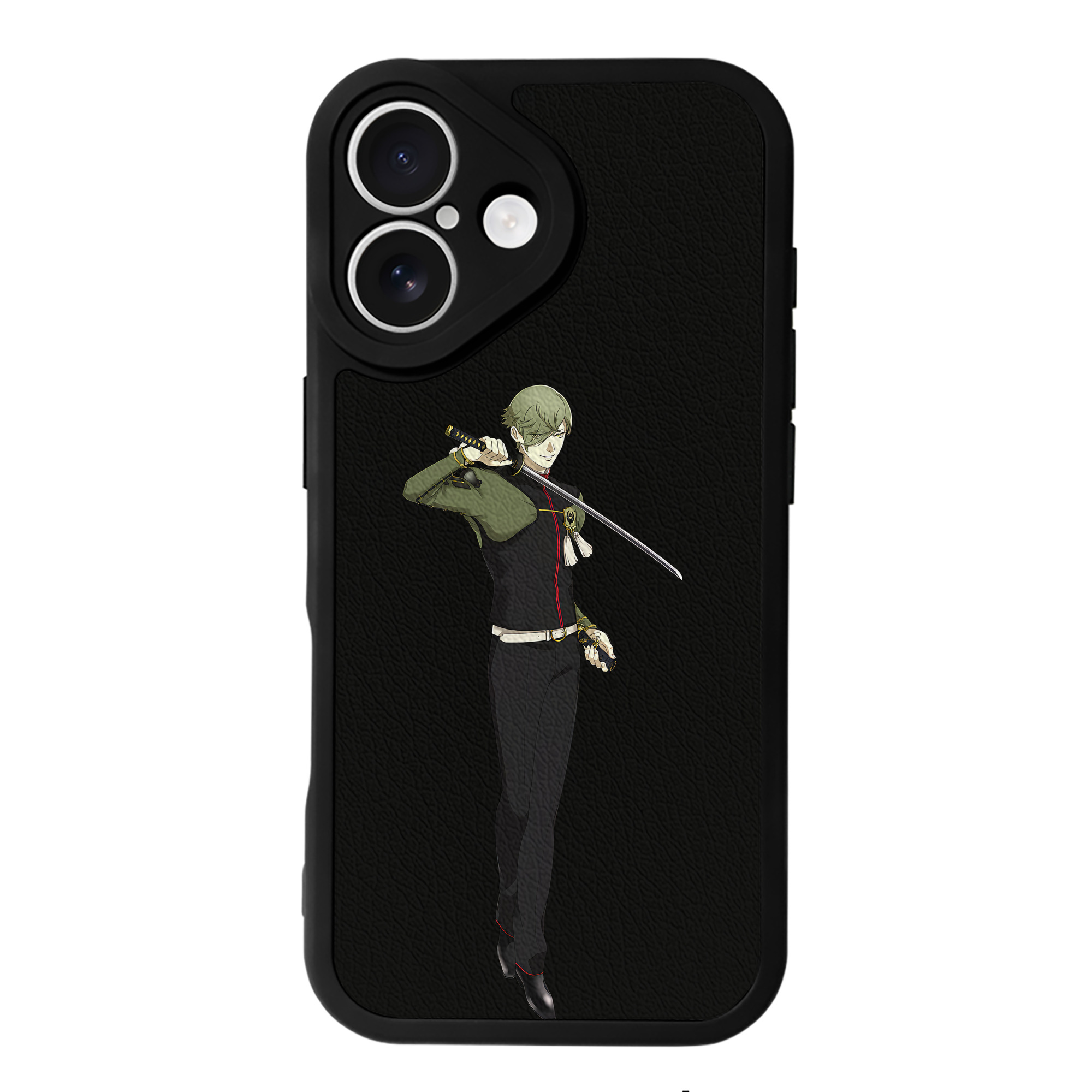 （画像用） 刀剣乱舞 Touken Ranbu 【iPhone 16シリーズ対応】シリコンスマホケース（レザー調） 材質：シリコン